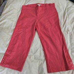Pink Capri Dress Pants
